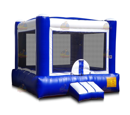 White & Blue Bounce House