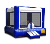 White & Blue Bounce House