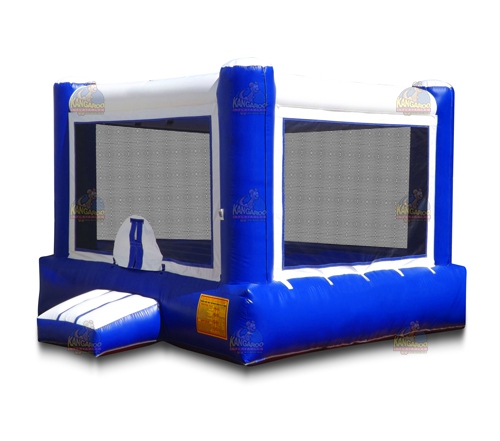 White & Blue Bounce House