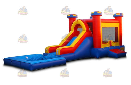 Medieval Castle Slide Combo with Pool