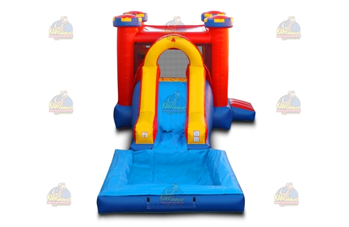 Medieval Castle Slide Combo with Pool