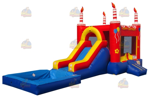 Red Birthday Cake Combo with Pool