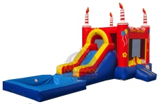 Red Birthday Cake Combo with Pool