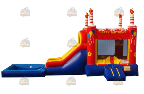 Red Birthday Cake Combo with Pool