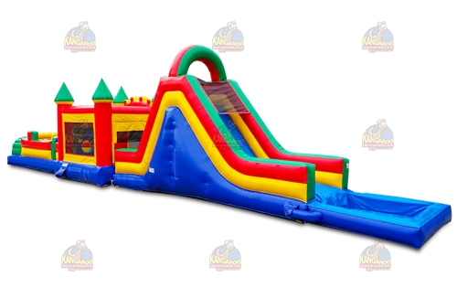 Obstacle Jump and Water Slide