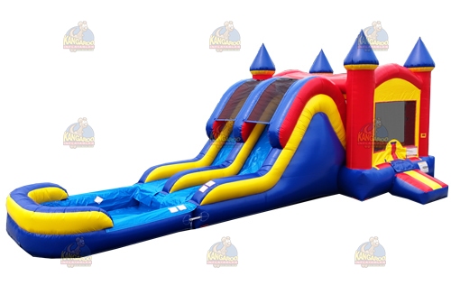 Colorful Dual Lane Combo with Pool