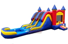 Colorful Dual Lane Combo with Pool