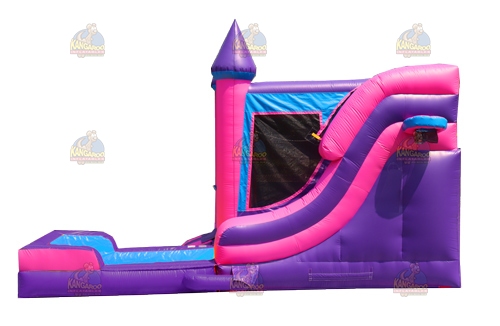 Pink Side Slide Castle We/Dry Combo