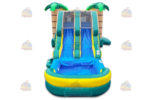 Dual Lane Tropical Combo with Pool