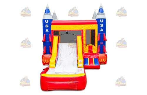 Rocket Ship Slide Combo with Pool