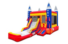 Rocket Ship Slide Combo with Pool