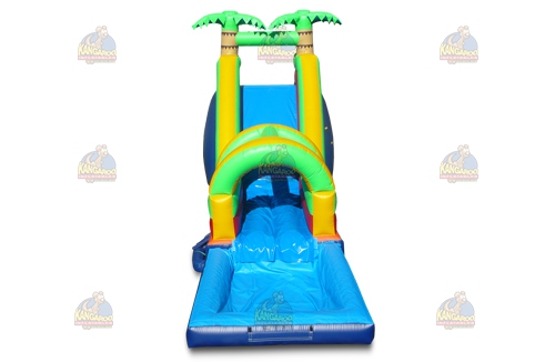 17 Bright Color Tropical Slide with Pool