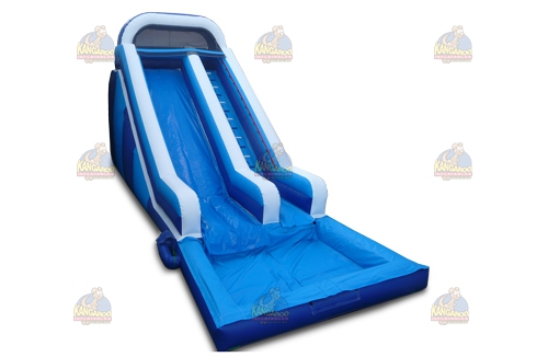 Deep Blue Arch Slide with Pool