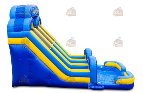 Dual Lane Super Slide with Pool