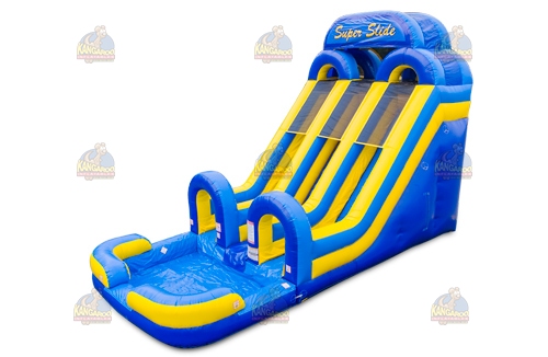 Dual Lane Super Slide with Pool
