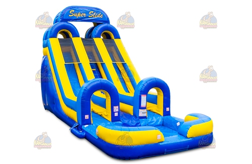 Dual Lane Super Slide with Pool
