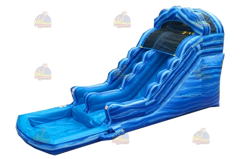 Wavy Blue Water Slide