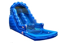 Wavy Blue Water Slide