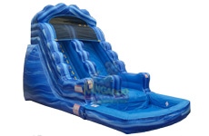 Wavy Blue Water Slide