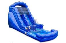 Wavy Blue Water Slide