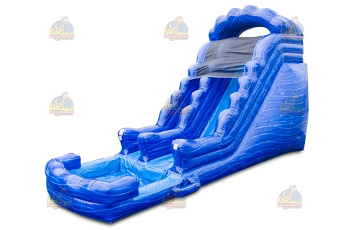Wavy Blue Water Slide