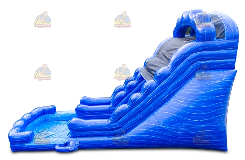 Wavy Blue Water Slide