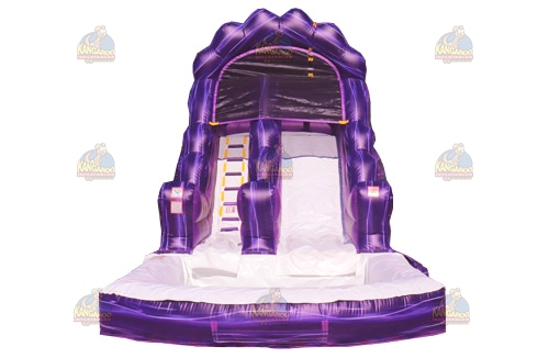 Wacky Purple Marble Water Slide