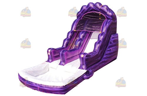 Wacky Purple Marble Water Slide