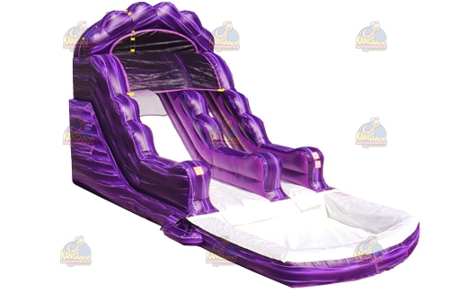 Wacky Purple Marble Water Slide