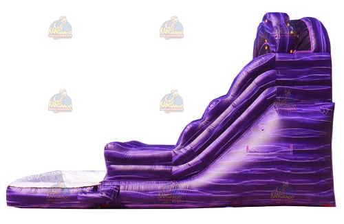 Wacky Purple Marble Water Slide
