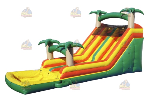 Tropical Palm Double Lane Waterslide