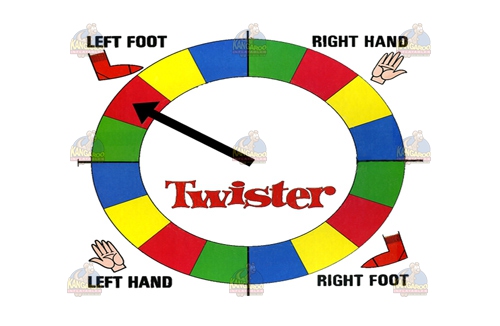 Inflatable 3D Twister